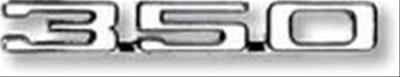 1968 350 FRONT FENDER EMBLEM L/H