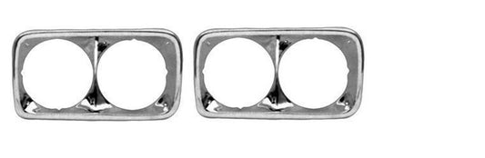 1969-72 GMC Truck  Headlight Bezels, Chrome. Pair.