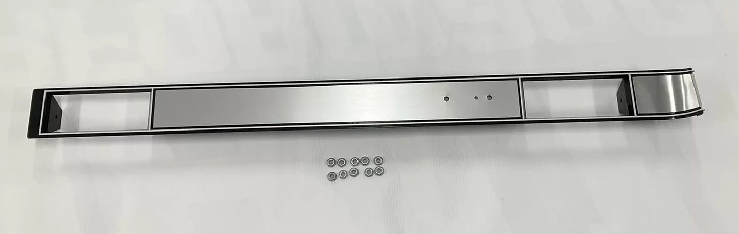 1981-87 Chevrolet / GMC Truck Dash Molding, Brushed Aluminum -for use with air conditioning- (Replaces GM# 14044452) Each.
