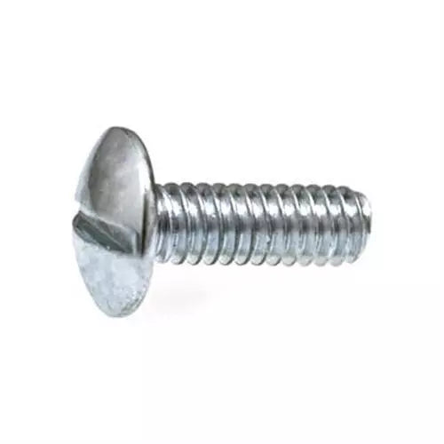 1/4"-20 x 3/4" License Plate Bolt, Round Head, Slotted, Zinc Finish