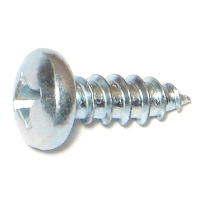 #14 x 3/4" Zinc Plated Steel Phillips Pan Screws