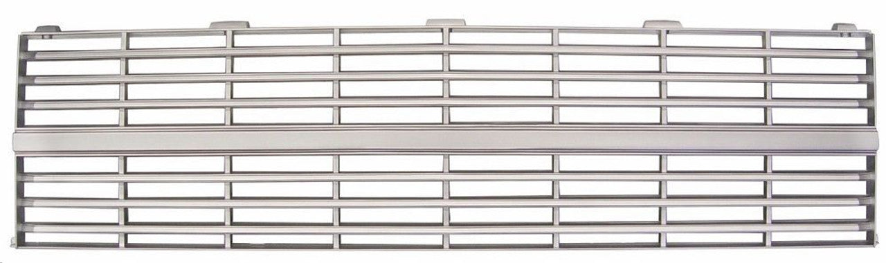 1983-84 Chevrolet Truck Inner Grill, Silver, Single Headlights, Without Emblem Provisions, Each.