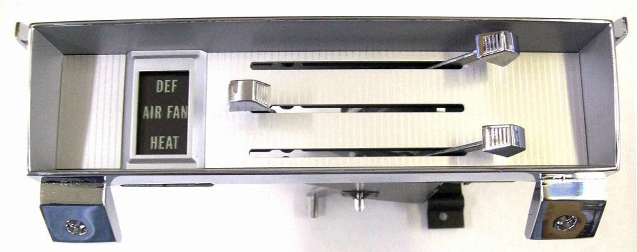 1967-72 C/10 Heater Control Assembly, Chrome Face, without A/C. Each.