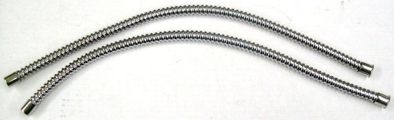 1940-87 C/10 Stepside, Tail Light Wire Conduits LH & RH, Polished Stainless Steel, Pair.