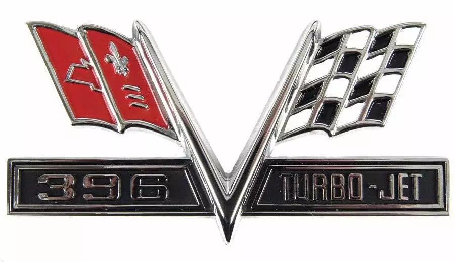 1967 396 Turbo-Jet Front Fender Emblem EACH