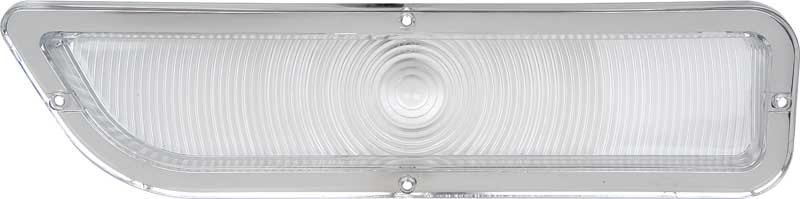 1962-66 GMC Truck Park Light Lens, Clear -Fits L/H- (Replaces GM# 2424805) Each.