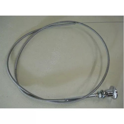1955-59 Chevrolet / GMC Truck Throttle Cable, Chrome Knob (Replaces GM# 1992661) Each.