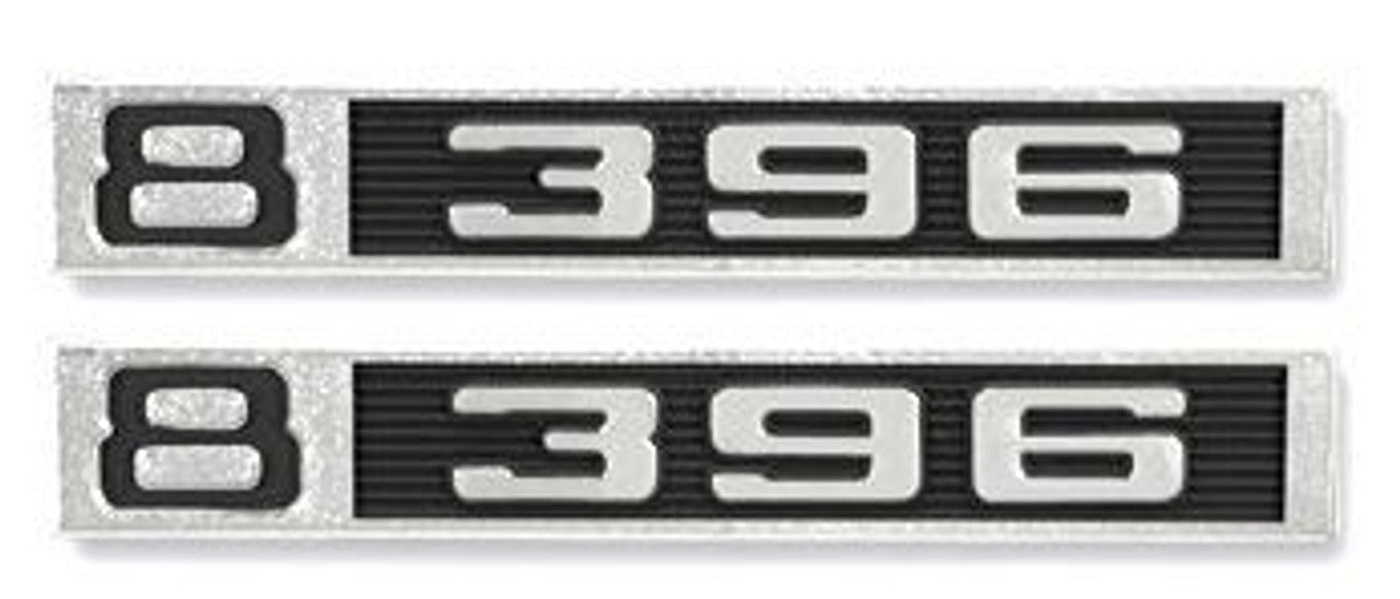 1969-72 Chevrolet Truck "8-396" Fender Side Emblems