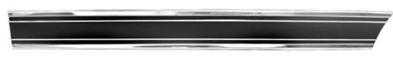 1969-72 Chevrolet / GMC Truck Lower Bed Molding, Front, (Longbed) L/H, Black. Each.