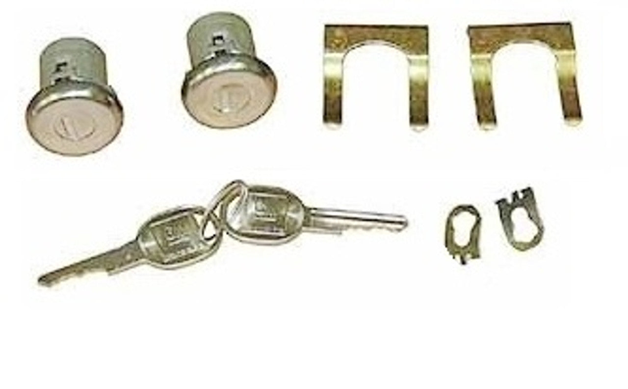 1967-87 C/10 Door Lock Cylinders with 2 GM Matching Keys. Pair