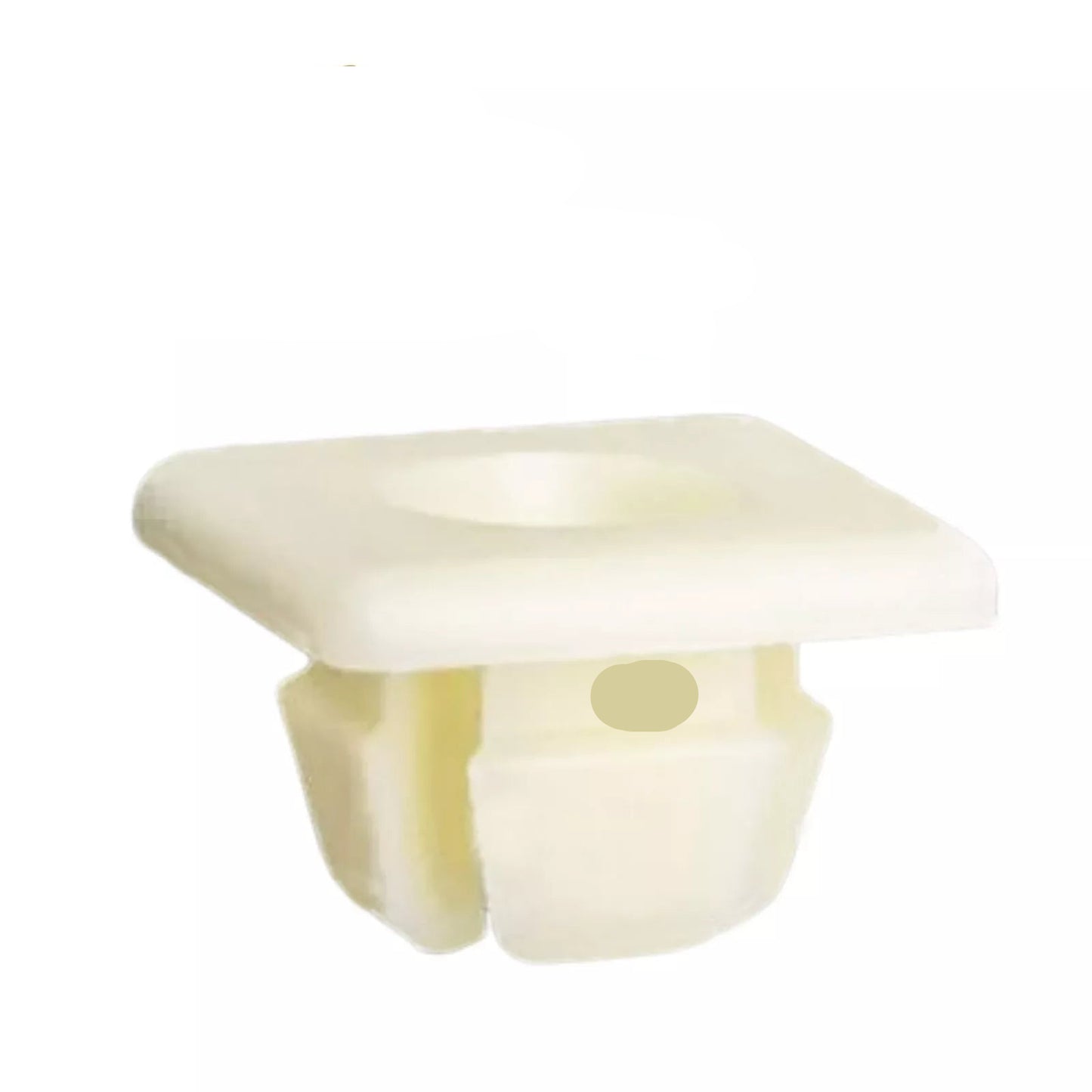 WHITE PLASTIC LICENSE PLATE NUT