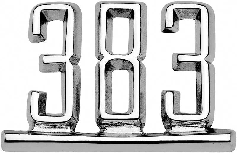 1967 Camaro Front Fender Emblem 383 RH Or LH Sold As PAIR