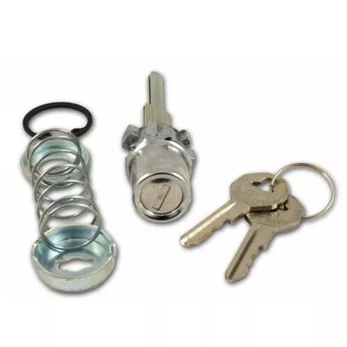 1960-66 Chevrolet / GMC Truck Exterior Door Lock Cylinder Assembly, with 2 Keys, 2-3/8" Shaft. Each.