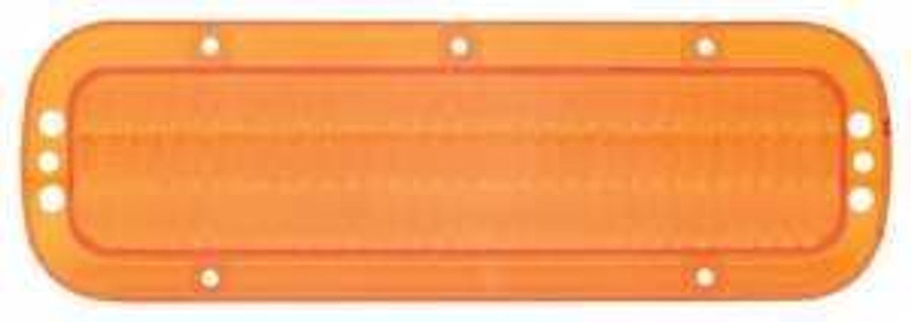 1967-72 GMC Parking Light Lens, with Rivets, L/H or R/H, Amber, Each.