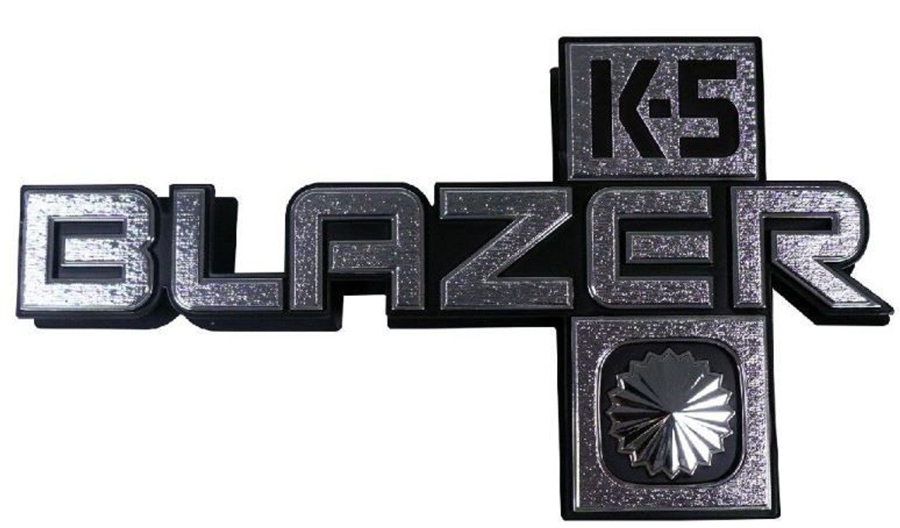 1981-88 Chevrolet Blazer "K-5 BLAZER" Fender Emblems, Pair.