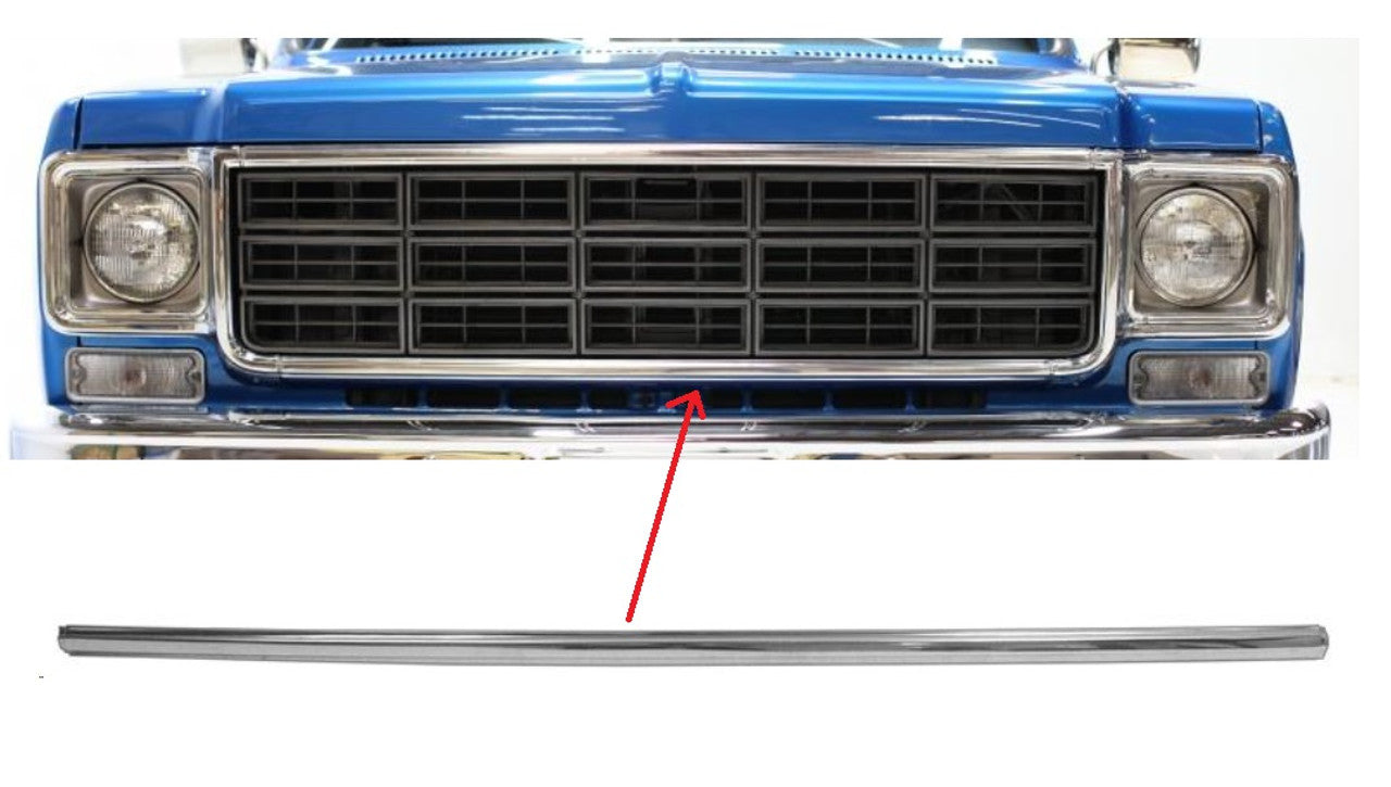 1973-78 Chevrolet / GMC Truck Lower Grill Surround Molding, Each.