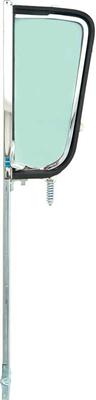 1955-59 C/10 Vent Window Assembly, LH -Chrome Frame / Tinted Glass- Each.