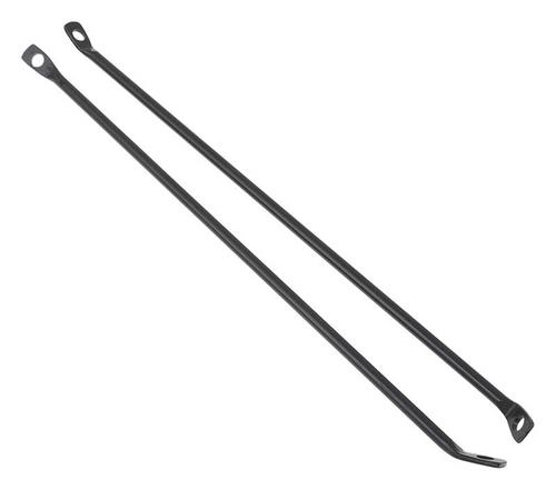 1967-72 C/10; Bedside Braces; Rear; Black EDP Coated; 2-Piece Set