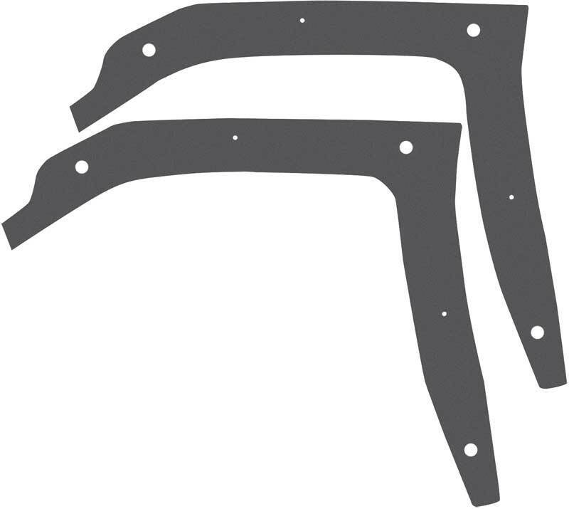 1967 Impala Quarter Panel Extension Seals - 2 Door Hardtop - Pair 23642