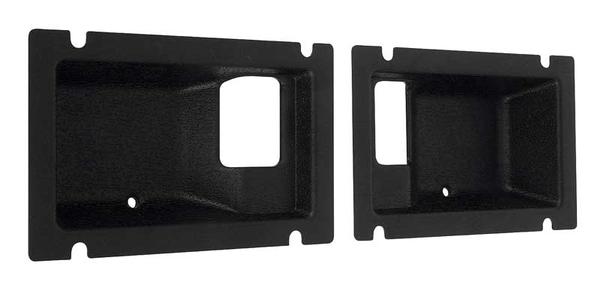 1977-80 C/10; Door Handle Cup Escutcheons; Black; Show-Quality; Pair