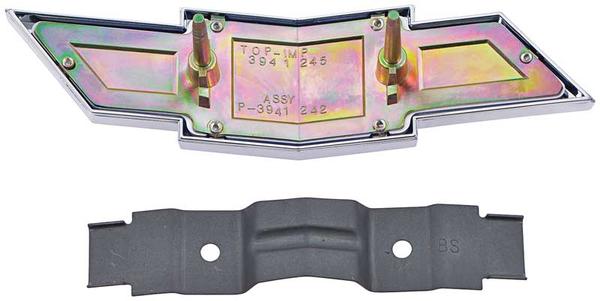 1969 Chevrolet Impala, Bel Air, Caprice; Bow Tie Grill Emblem; with Hardware; GM Licensed