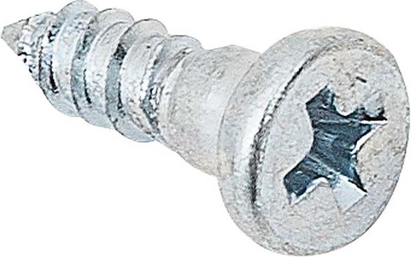 Molding Clip Stud Screw Set; #4 x 3/8" with 1/8" Shoulder; Zinc Plated; Package of 10