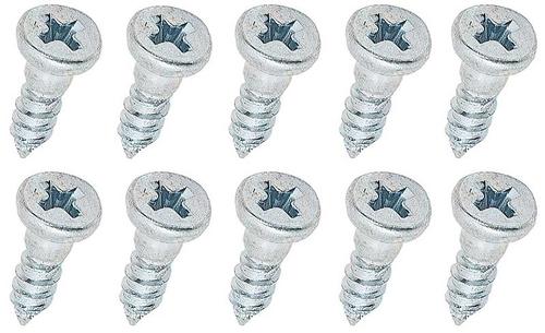 Molding Clip Stud Screw Set; #4 x 3/8" with 1/8" Shoulder; Zinc Plated; Package of 10