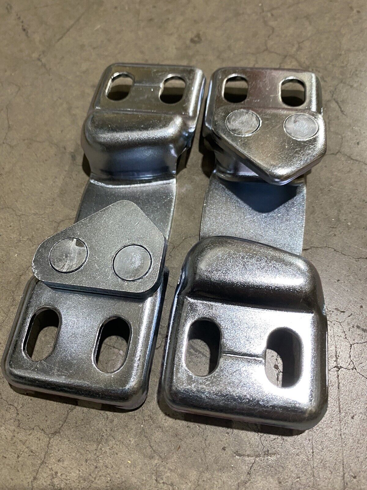 1952-63 C/10 Door Latch Striker Plates Pair