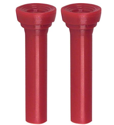 1961 67 GM VEHICLE LOCK KNOB PAIR (MEDIUM RED)