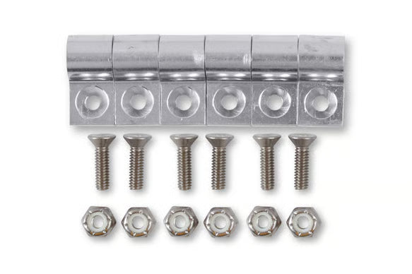 Line Clamp, 3/16", Package Of 6, Polished