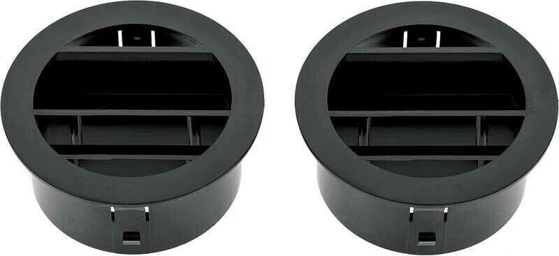 1964-66 Chevrolet Truck Defroster Top Vents, Pairs Black