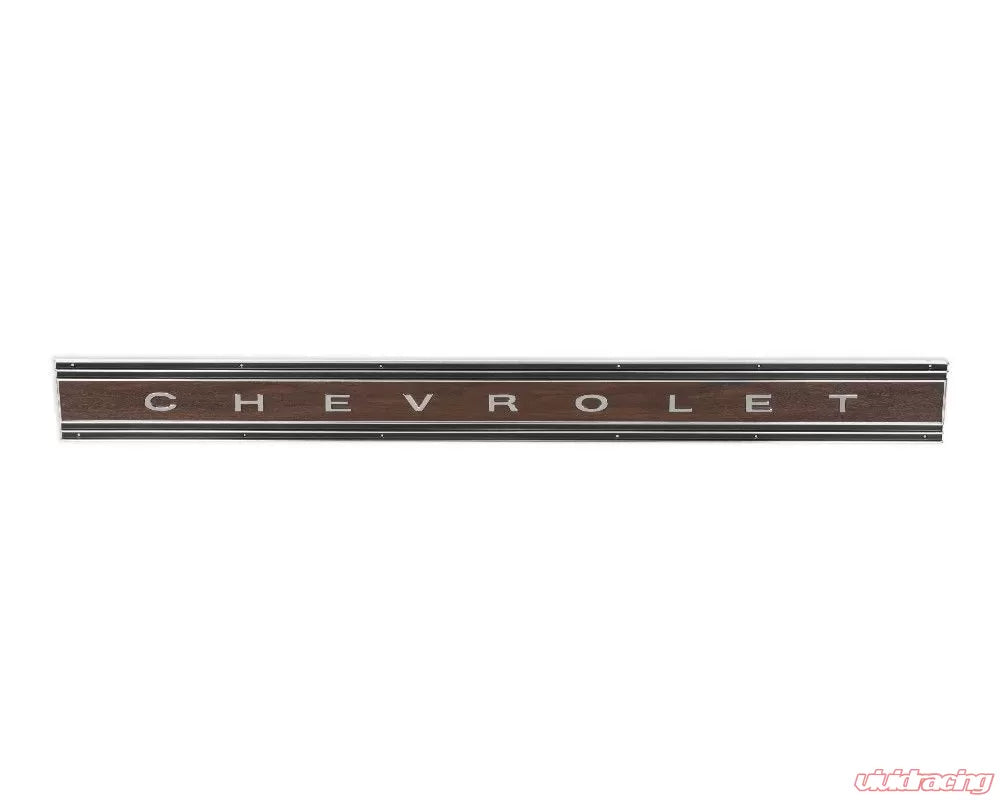 1967-72 C/10 Tailgate Band, Fleetside, Woodgrain with "C H EV R O L E T" Letters
