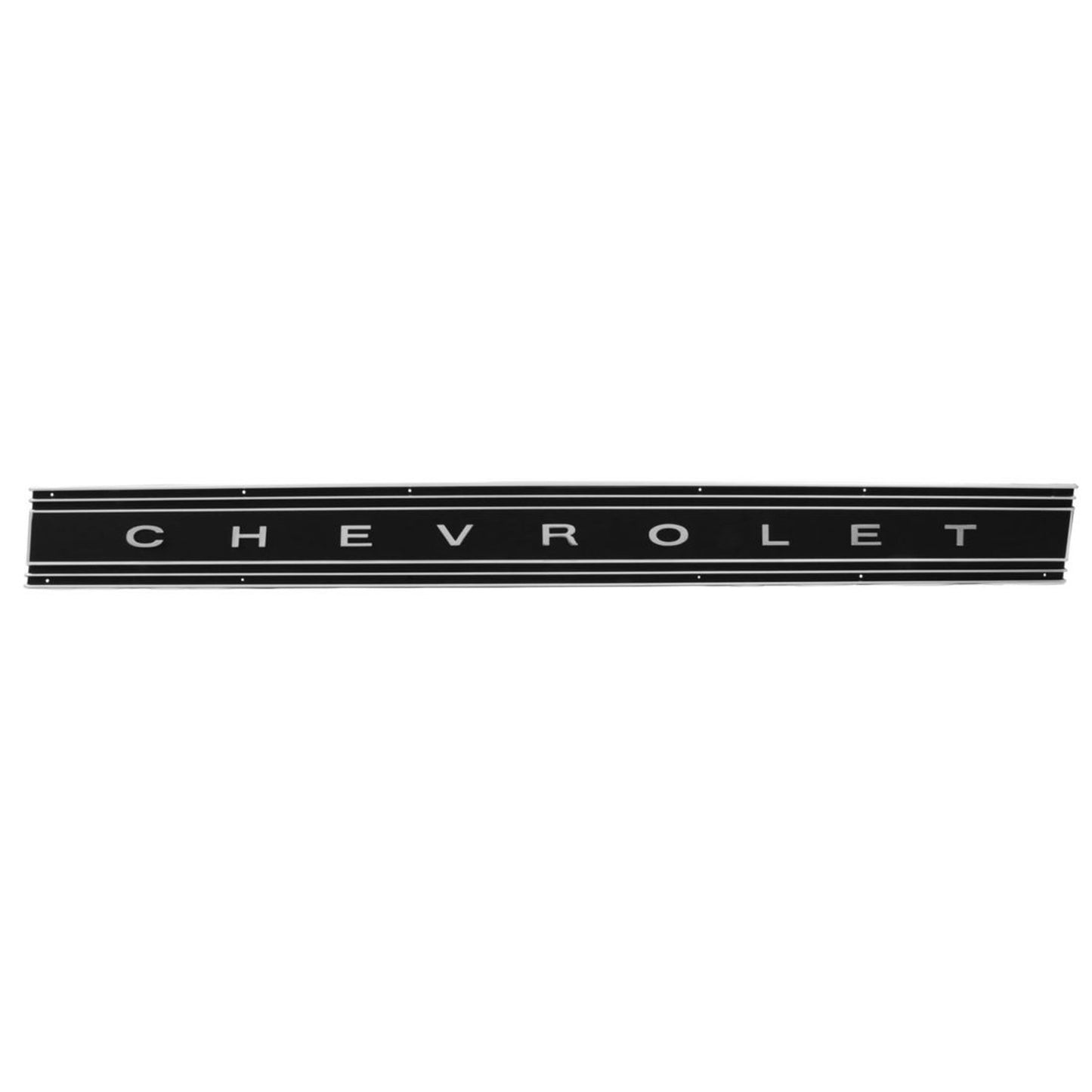 1969-72 C/10 Tailgate Band Fleetside Black with "C H E V R O L E T" Letters