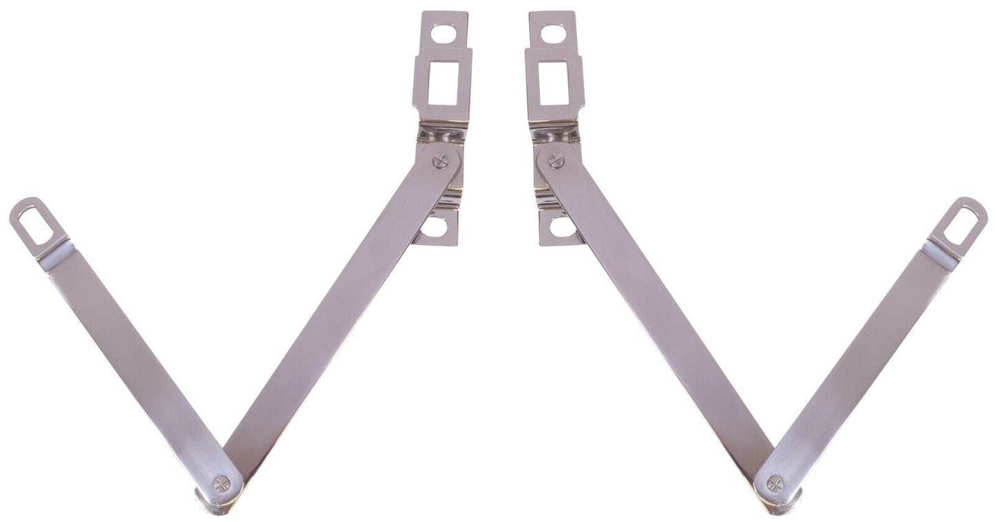 1967-72 CHEVY GMC TRUCK FLEETSIDE TAILGATE HINGES STAINLESS