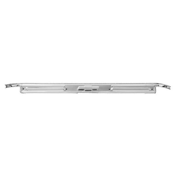 1967-72 DOOR SILL PLATE CHROME PLATED W/BOWTIE