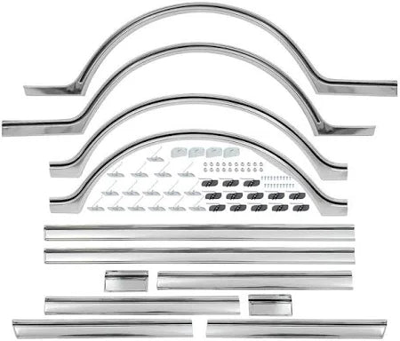 1967-68 Chevrolet / GMC Truck Side Molding Kit, Short bed (complete with all necessary mounting hardware) Kit.