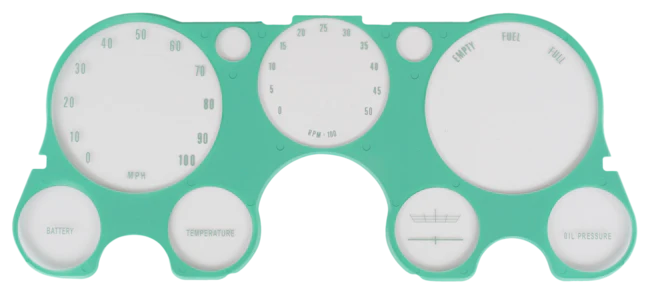 1967-72 C/10 Gauge Cluster Lens -w/ lower gauges / w/ tachometer / w/o vacuum gauge