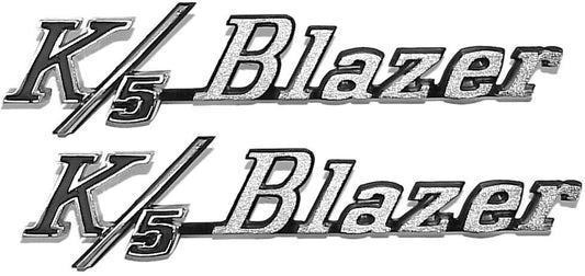 1969-72 Chevrolet Blazer "K/5 Blazer" Fender Side Emblems
