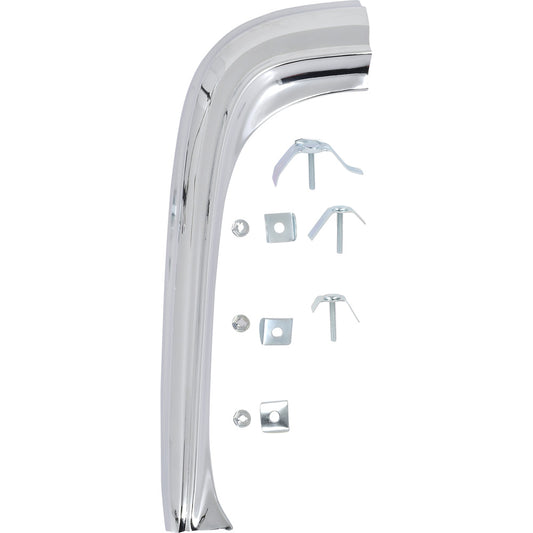 1969-72 GMC Truck Front Fender Eyebrow Molding, R/H, Chrome with Hardware. Each.