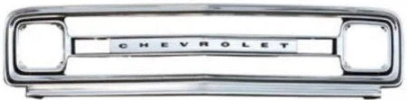 1969-70 Chevrolet Truck Outer Grill Shell, Stamped  "C H E V R O L E T",  GM Restoration Part (Replaces GM# 3985054) Each.