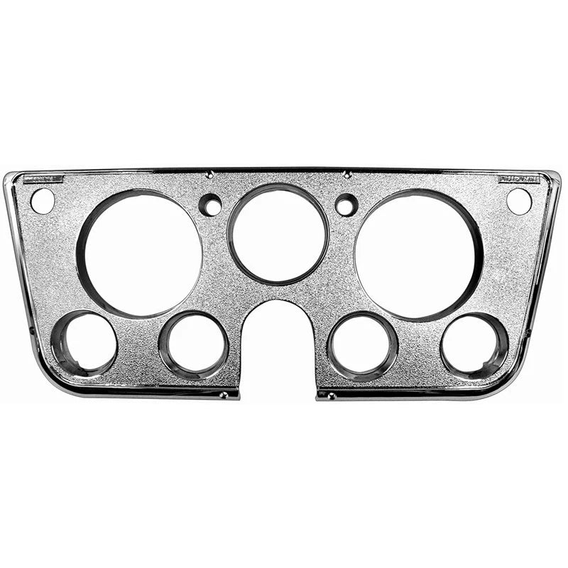 1969-72 Chevrolet / GMC Truck Instrument Dash Bezel, All Chrome -for use with trucks with lower gauges- Each.