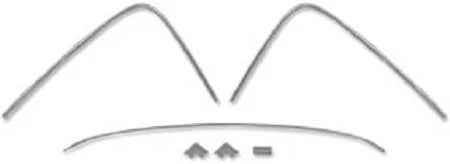 1971-72 C/10 Windshield Molding Trim Set -Stainless Steel- Set.