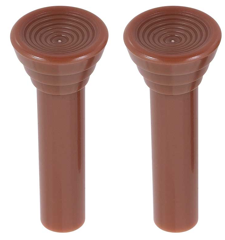 1961-67 GM VEHICLES LOCK KNOBS PAIR (MED BROWN)