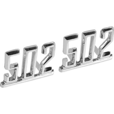C50264 - 1964-67 GM; 502 Front Fender Emblems; Classic Design; Custom Displacement