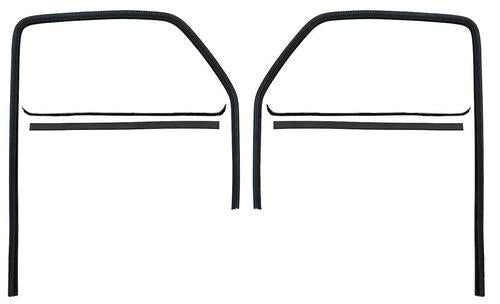1947-50 C/10; Windowfelt Glass Run Set, without Division Bar; 6 Piece (WFK 1111 47 A)
