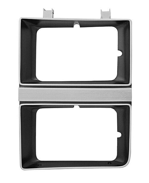 1983-84 GMC Truck Dual Rectangular Headlight Bezel, L/H, Dark Argent, Each.