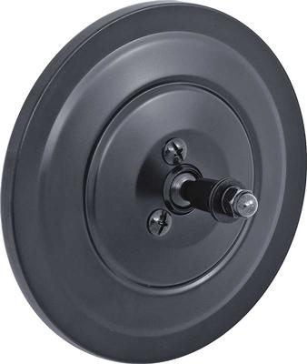 1947-72 Chevrolet / GMC Truck Exterior Mirror Head, 5" Round, Ribbed, Black. Each.
