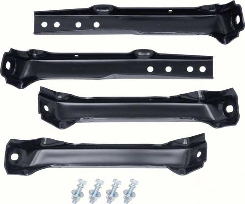 1963-66 C/10 Rear Bumper Brackets, Stepside Set