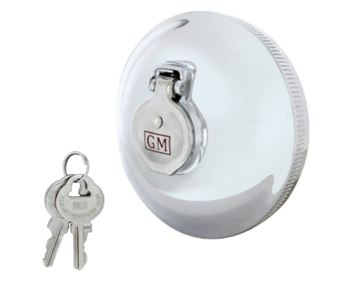 1938-1971 GM Car & Truck Locking Gas Cap with Keys & GM Logo