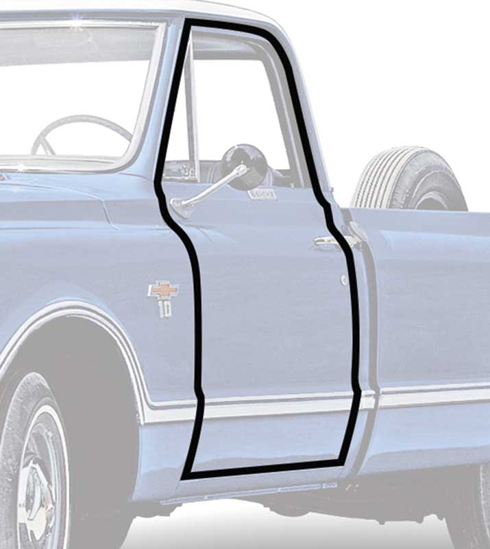 1967-1972 C/10 Door Weatherstrip seal "PUSH ON"